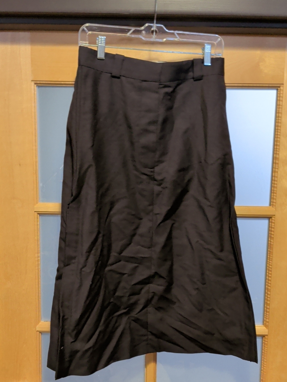 Nwt Dark Brown Women's A-Line Midi Skirt
